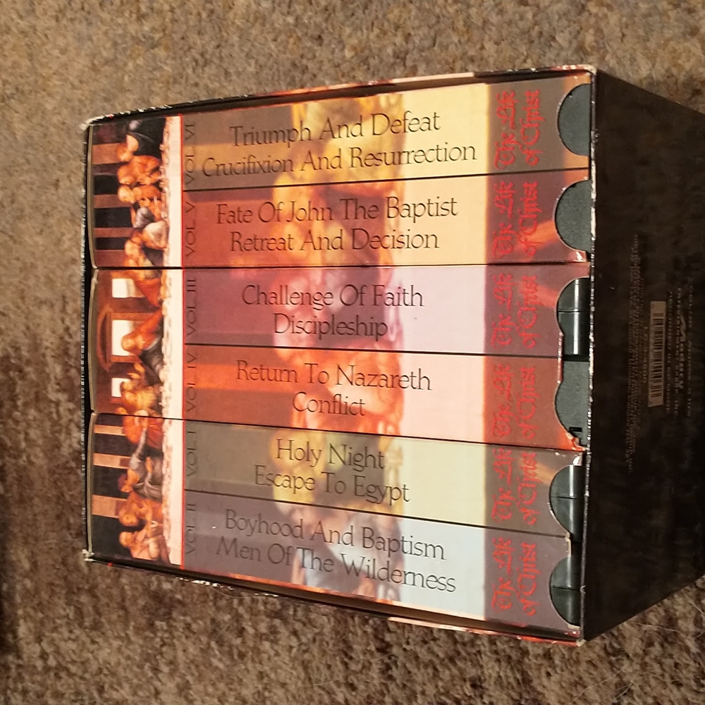 The Life of Christ VHS Set Vols 1-6 Madacy Entertainment Classroom Bible Study